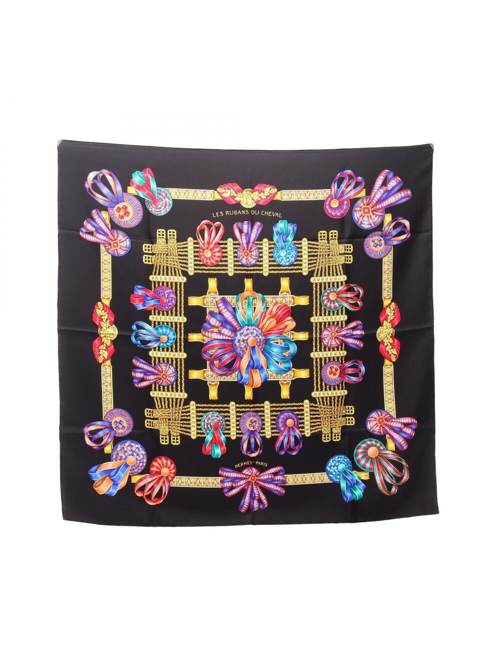 Hermes Carre 90 Les Rubans Du Cheval #339979H37B